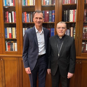 Susret kardinala Bozanića i prof. Primorca